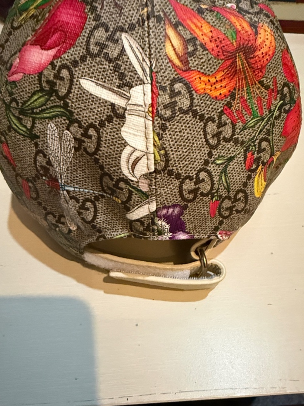 Gucci Floral GG Supreme Baseball Cap in Yellow, Pink, Purple and Green - Picture 2 of 10